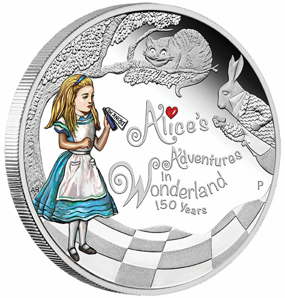 アリスインワンダーランド150周年記念 1OZ銀貨（オーストラリア造幣局